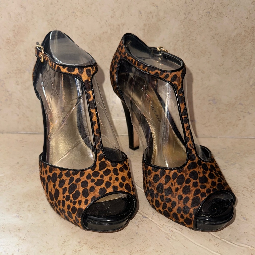 Antonio melani cheetah heels size 8